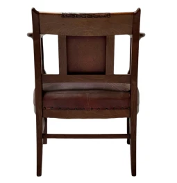 Jac. van den Bosch Arts & Crafts Club Chair for 't Binnenhuis Amsterdam, 1900s